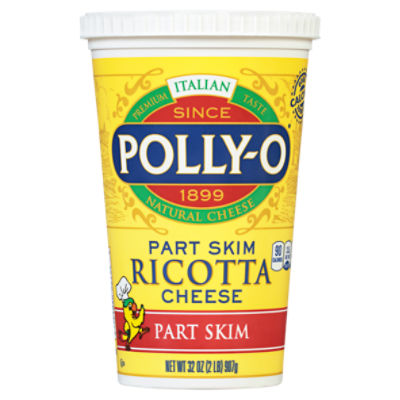 PollyO Part Skim Ricotta Cheese, 32 oz Tub