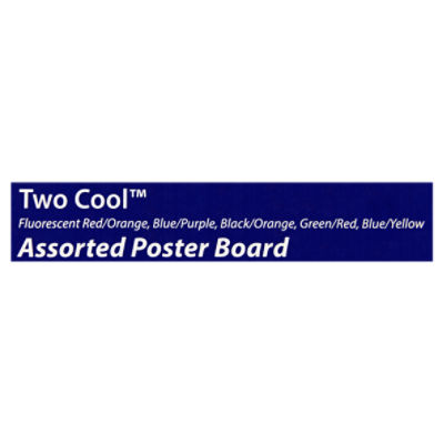 Royal Brites Two Cool Assorted Poster Board, 5 count