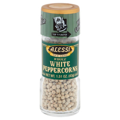 Whole Black Peppercorns Grinder - Alessi Foods