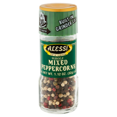 Alessi Tip N' Grind Whole Mixed Peppercorns, 1.12 oz, 0.92 Ounce