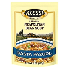 Alessi Premium Pasta Fazool Neapolitan Bean Soup, 6 oz, 6 Ounce