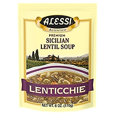 Alessi Premium Lenticchie Sicilian Lentil Soup, 6 oz, 6 Ounce