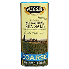 Alessi Premium All Natural Sea Salt Coarse, 24 oz