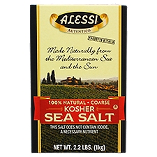 Alessi Coarse Kosher Sea Salt, 2.2 lbs