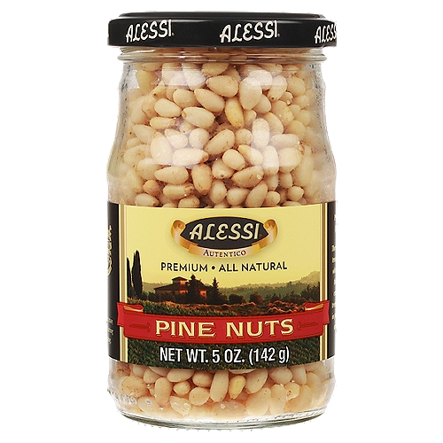 Alessi Premium All Natural Pine Nuts, 5 oz
These aromatic, tender nuts are obtained from the cones of certain pine trees. Excellent in pesto, sauces or pastries.