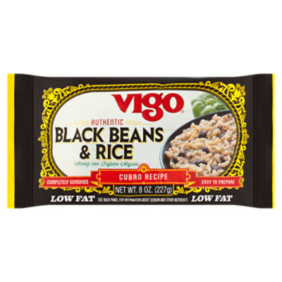 Vigo Low Fat Authentic Black Beans & Rice, 8 oz, 8 Ounce
