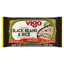 Vigo Low Fat Authentic Black Beans & Rice, 8 oz, 8 Ounce