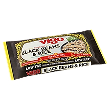 Vigo Low Fat Authentic, Black Beans & Rice, 8 Ounce