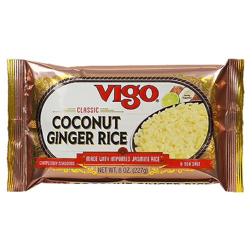 Vigo Classic Coconut Ginger Rice, 8 oz
No MSG added*
*Except those naturally occurring glutamates