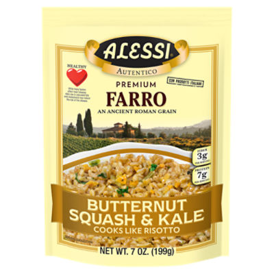 Alessi Premium Butternut Squash & Kale Farro, 7 oz