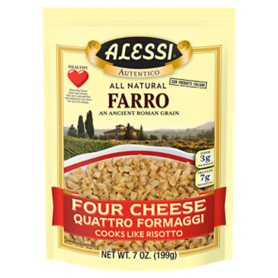 Alessi Four Cheese Quattro Formaggi Farro, 7 oz