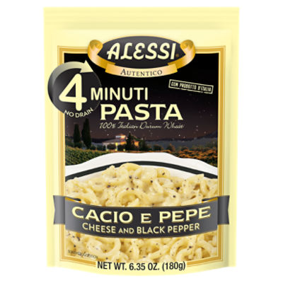 Alessi Cheese and Black Pepper Pasta, 6.35 oz