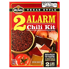 Wick Fowler's Famous 2 Alarm Texas Style Chili Kit, 6 count, 3.3 oz, 94 Gram