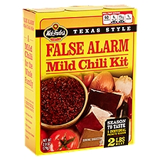 Wick Fowler's Famous False Alarm Texas Style Mild Chili Kit, 5 count, 2.8 oz, 2.8 Ounce