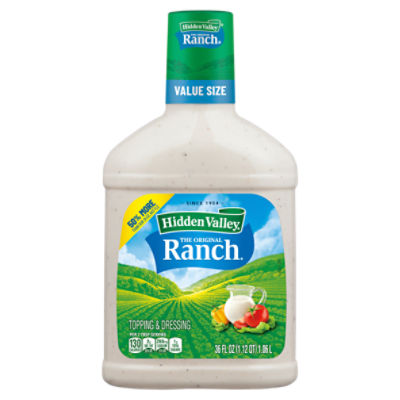 Hidden Valley Original Ranch Salad Dressing & Topping, 36 Ounce Bottle, 36 Fluid ounce