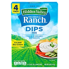 Hidden Valley Original Ranch Dips Mix, 4 Packets