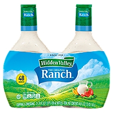 Hidden Valley The Original Ranch Topping & Dressing, 24 fl oz, 2 count