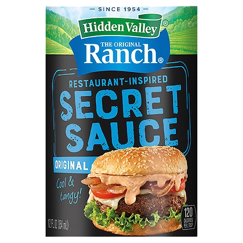 Hidden Valley The Original Ranch Secret Sauce, Original, 12 Fluid Ounce  Squeezable Bottle