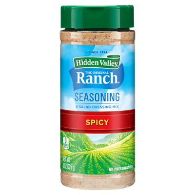 Hidden Valley Original Ranch Spicy Salad Dressing & Seasoning Mix Canister - 8 Ounce Canister
