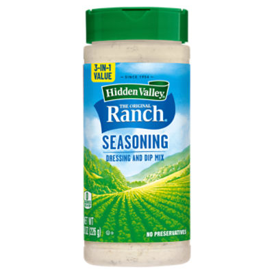 Hidden Valley Original Ranch Seasoning, Dressing and Dip Mix, Shaker Canister, 8 Ounces