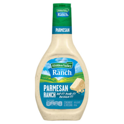 Hidden Valley Parmesan Ranch Topping and Dressing, 16 Fluid Ounce Bottle