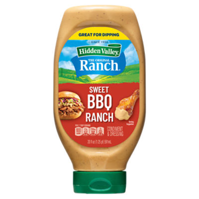 Hidden Valley The Original Ranch Sweet BBQ Ranch Condiment & Dressing, 20 fl oz