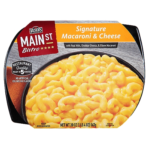 Signature Macaroni & Cheese with Real Milk, Cheddar Cheese, & Elbow Macaroni
