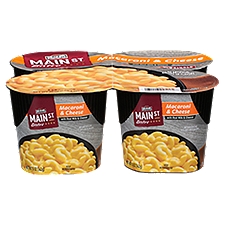 Main St Bistro Macaroni & Cheese with Real Milk & Cheese 4 - 5 oz Cups, 20 Ounce