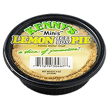 Kenny's Minis Lemon Ice Box Pie Vanilla Wafer Crust, 4 oz