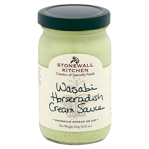 Stonewall Kitchen Wasabi Horseradish Cream Sauce, 8.25 oz
