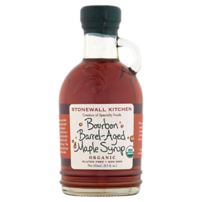 Stonewall Kitchen Organic Bourbon Barrel-Aged Maple Syrup, 8.5 fl oz