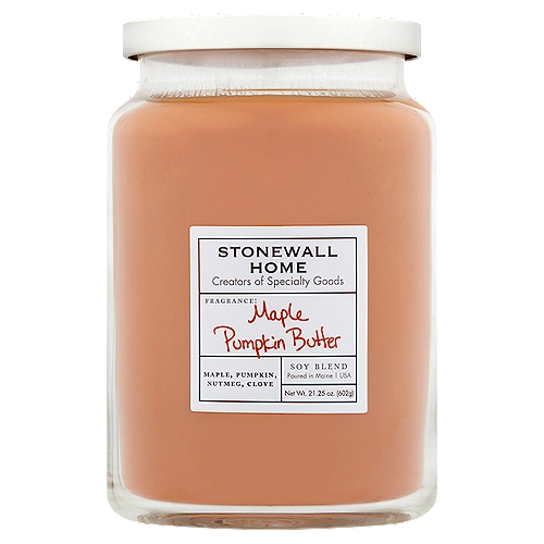 Stonewall Home Maple Pumpkin Butter Candle, 21.25 oz