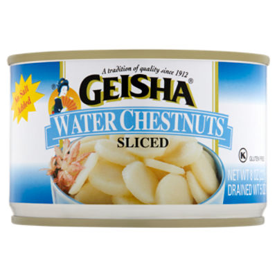 Geisha Sliced Water Chestnuts, 8 oz, 8 Ounce