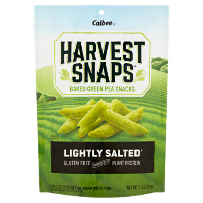 Calbee Harvest Snaps Baked Green Pea Snacks, 3.3 oz, 3.3 Ounce