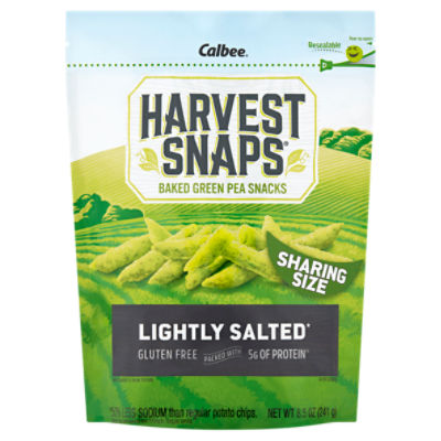 Calbee Harvest Snaps Lightly Salted Baked Green Pea Snacks Sharing Size, 8.5 oz