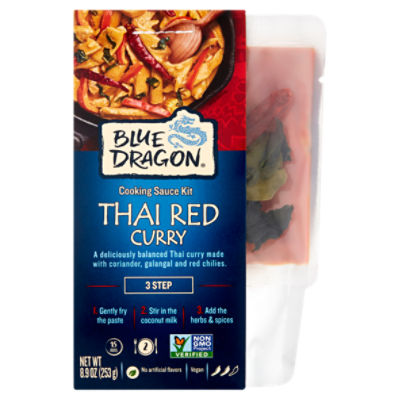 Vær venlig Styrke Rund Blue Dragon Thai Red Curry Cooking Sauce Kit, 8.9 oz