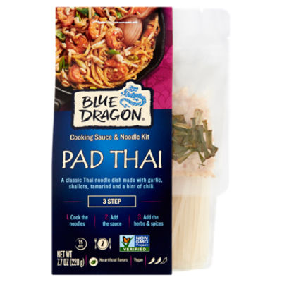 Blue Dragon Pad Thai Cooking Sauce & Noodle Kit, 7.7 oz, 7.7 Ounce