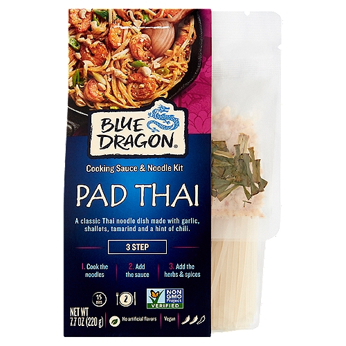Blue Dragon Pad Thai Cooking Sauce & Noodle Kit, 7.7 oz