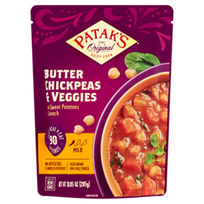 Patak's The Original Butter Chickpeas & Veggies, 10.05 oz