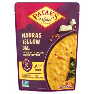 Patak's Lentils with Coconut & Sweet Peppers Madras Yellow Dal, 10.05 oz