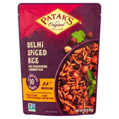 Patak's Delhi Spiced Rice with Chickpeas & Aromatics, 10.05 oz