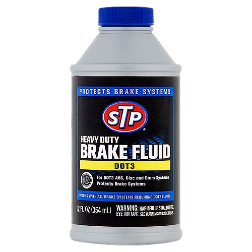STP Heavy Duty DOT3 Brake Fluid, 12 fl oz