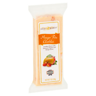 Great Midwest Mango Fire Cheddar Cheese, 7 oz