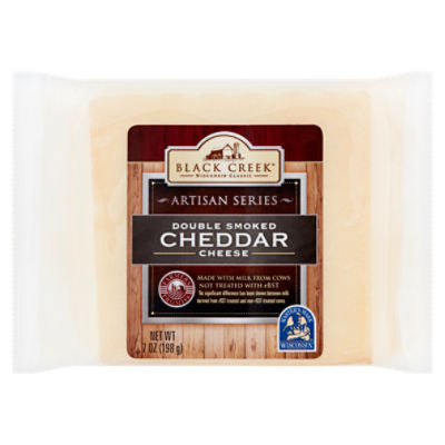 Black Creek Artisan Series Double Smoked Cheddar Cheese, 7 oz