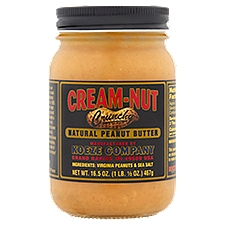 Cream-Nut Crunchy Natural Peanut Butter, 16.5 oz