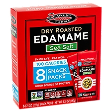 Seapoint Farms Dry Roasted Edamame 100 Calorie Snack Packs, 6.35 Ounce