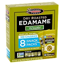 Seapoint Farms Wasabi Dry Roasted Edamame, 0.79 oz, 8 count