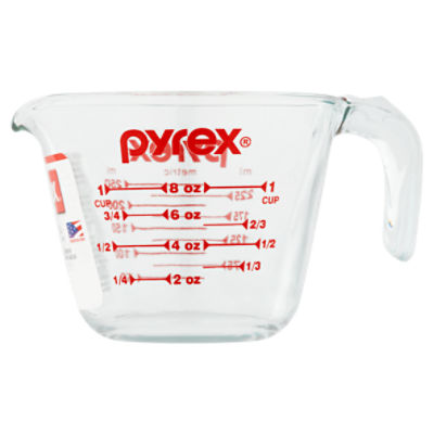 Pyrex 885107797882 6001074 Measuring Cup, 8 Oz, 1 Pack, Crear