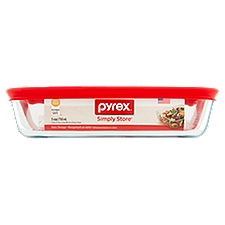 Pyrex Simply Store 3 Cup Glass Storage, 1 Each