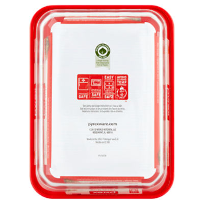 Pyrex Simply Store 3-Cup Rectangle Glass Storage Container with Lid -  Farmers Building Supply